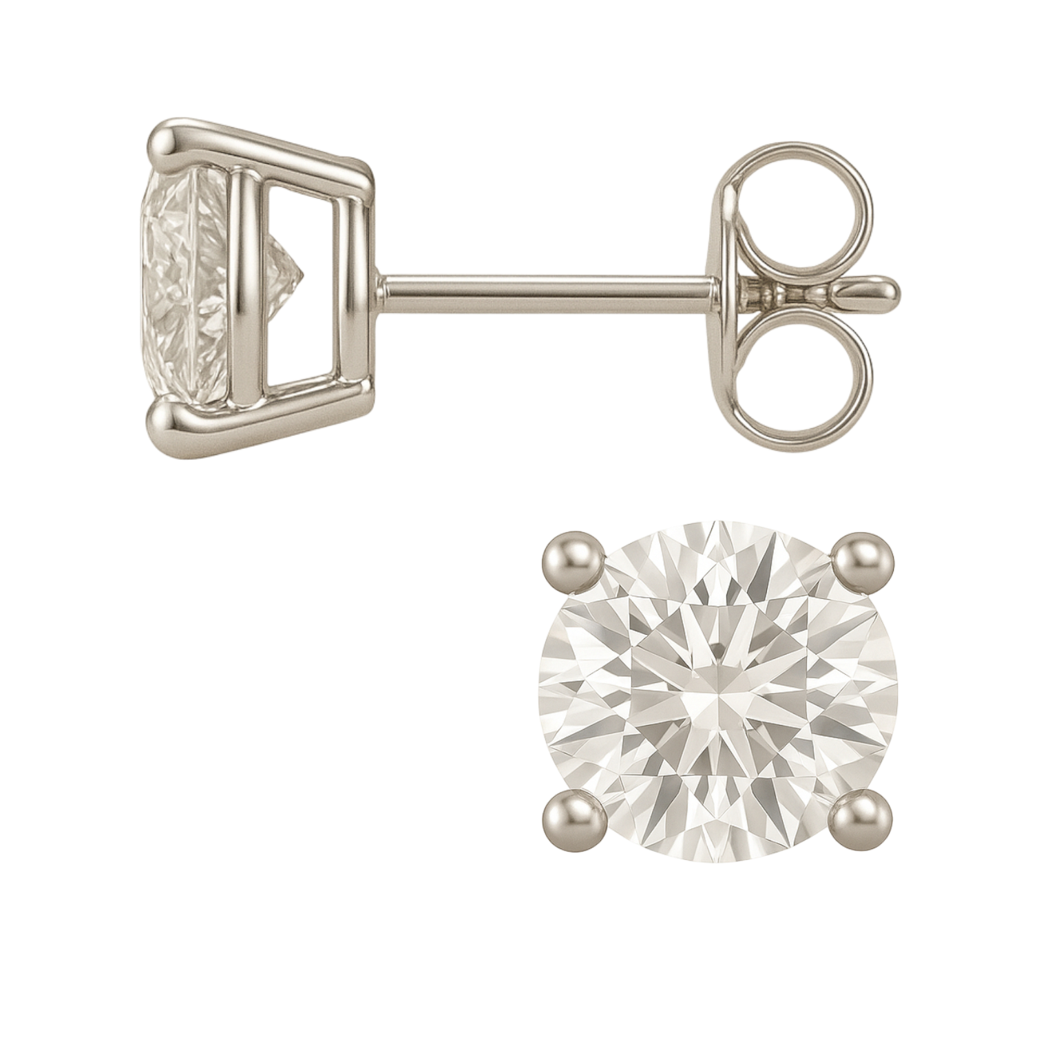 Diamond Studs 4 Prongs