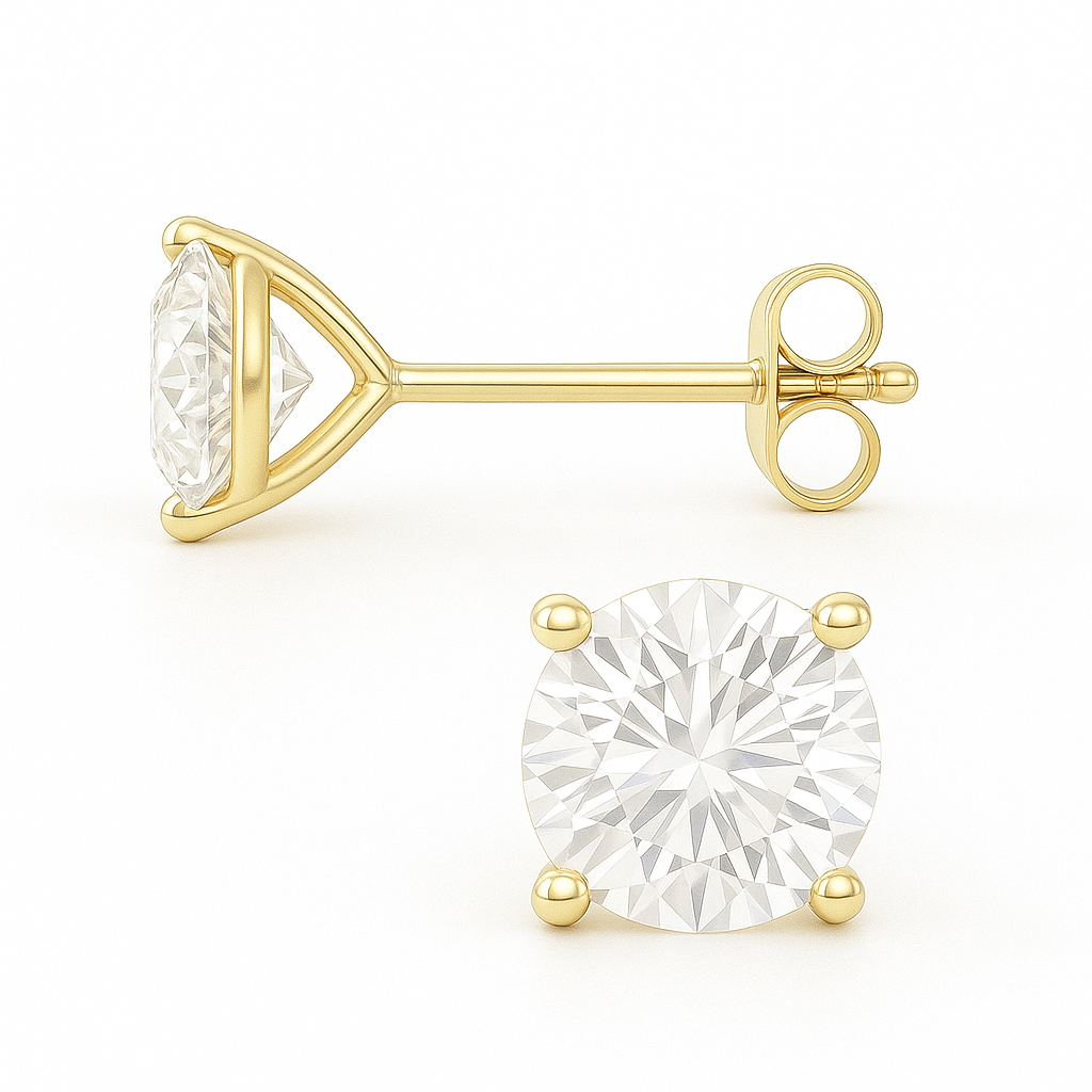 Diamond Studs 4 Prongs