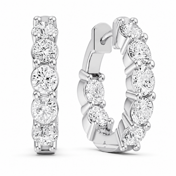 Inside & Out Diamond Huggies