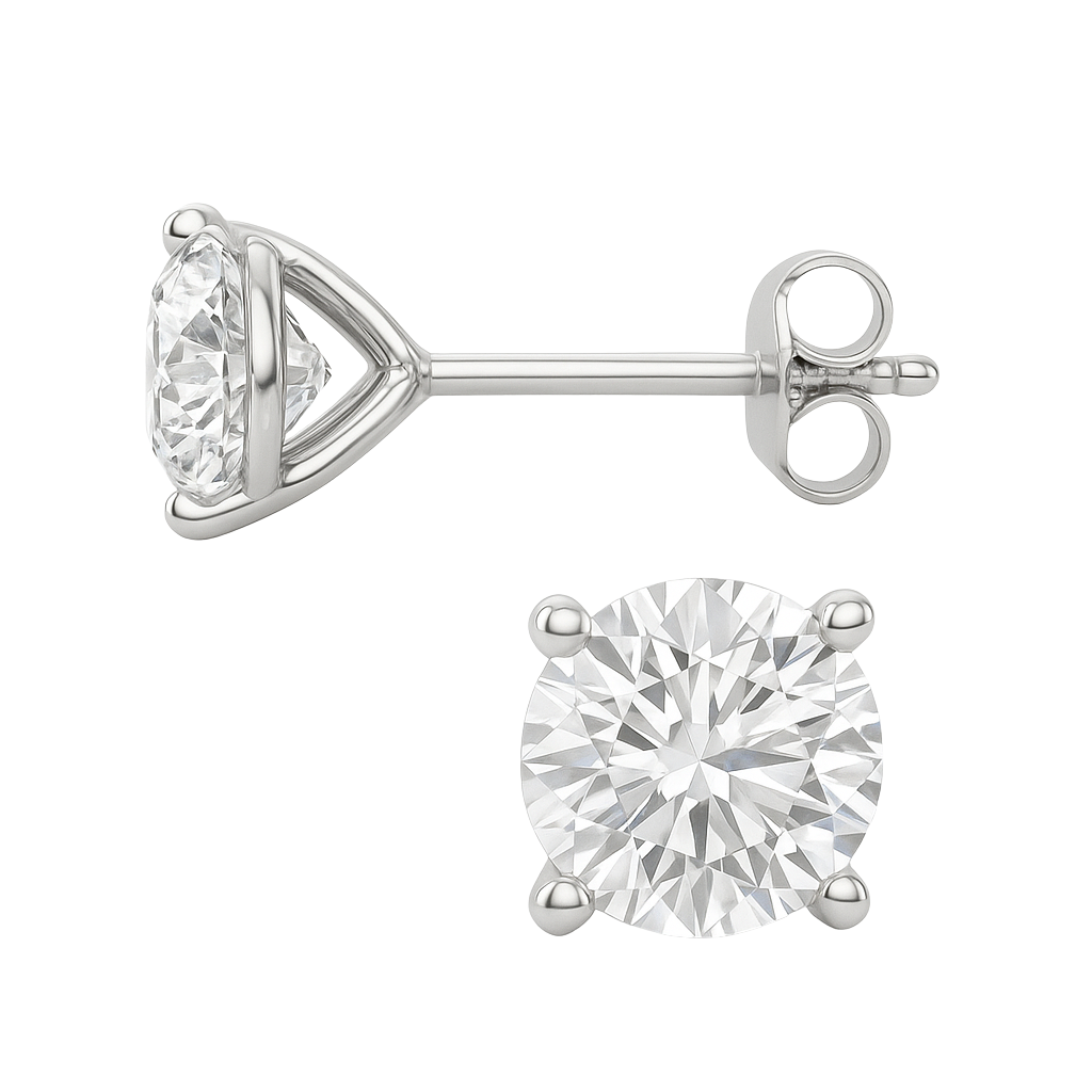 Diamond Studs 4 Prongs