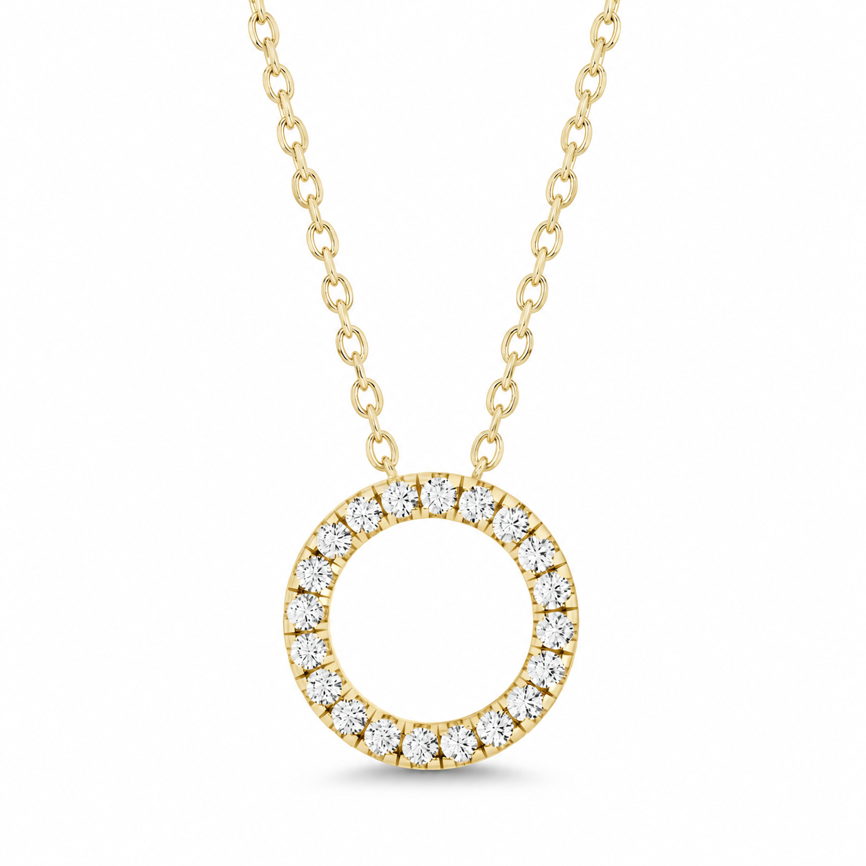 Circle Diamond Pendant