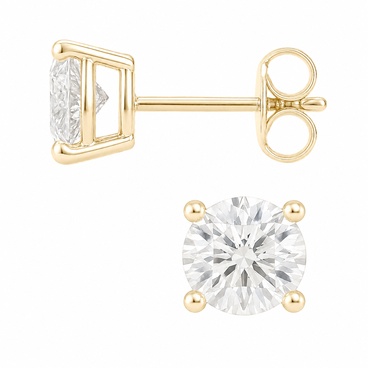 Diamond Studs 4 Prongs